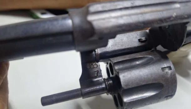 Arma apreendida durante a ação
