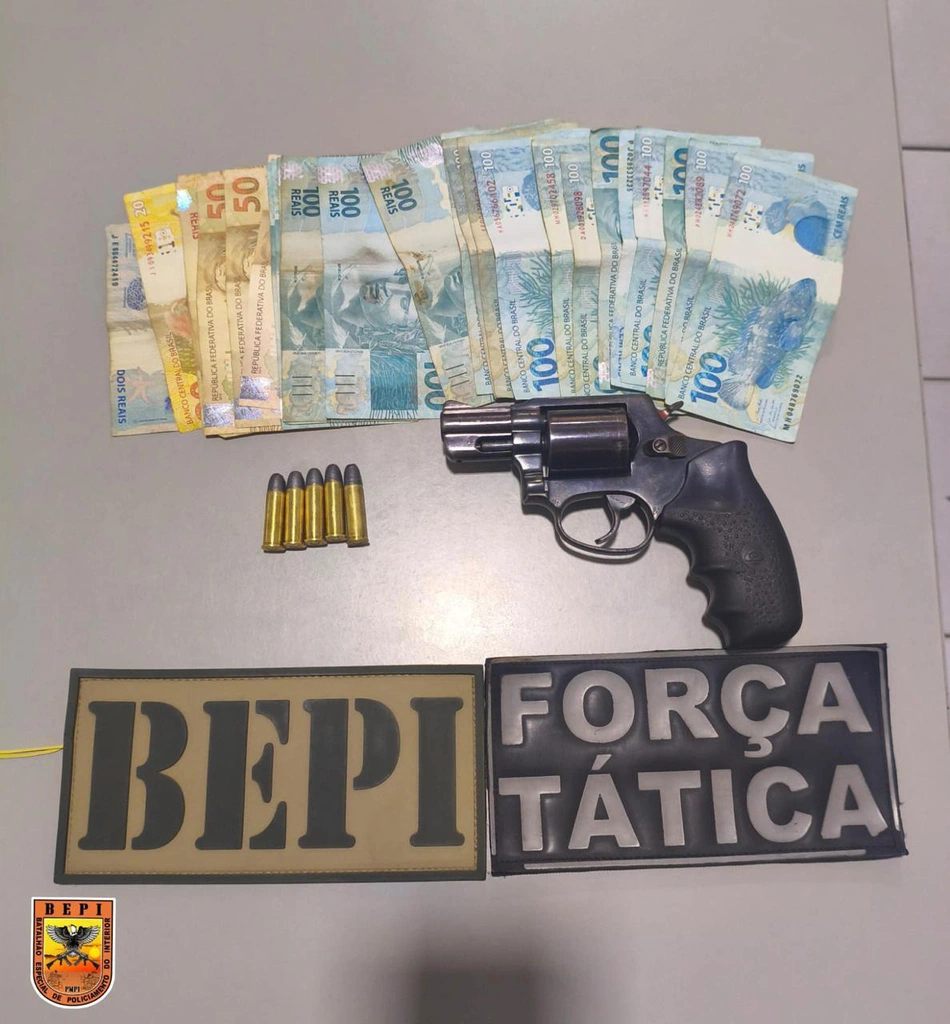 Materiais apreendidos