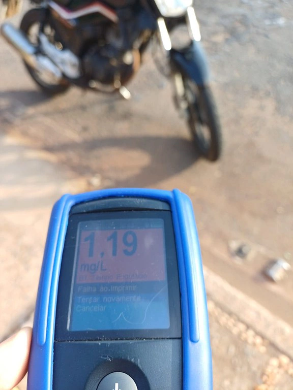 Teste de etilômetro