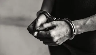 Criminoso algemado