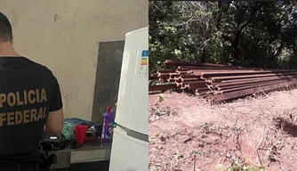 Polícia Federal desarticular grupo suspeito de furtar trilhos ferroviários