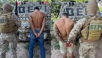 Suspeitos de roubo na zona rural de Teresina são presos em Altos