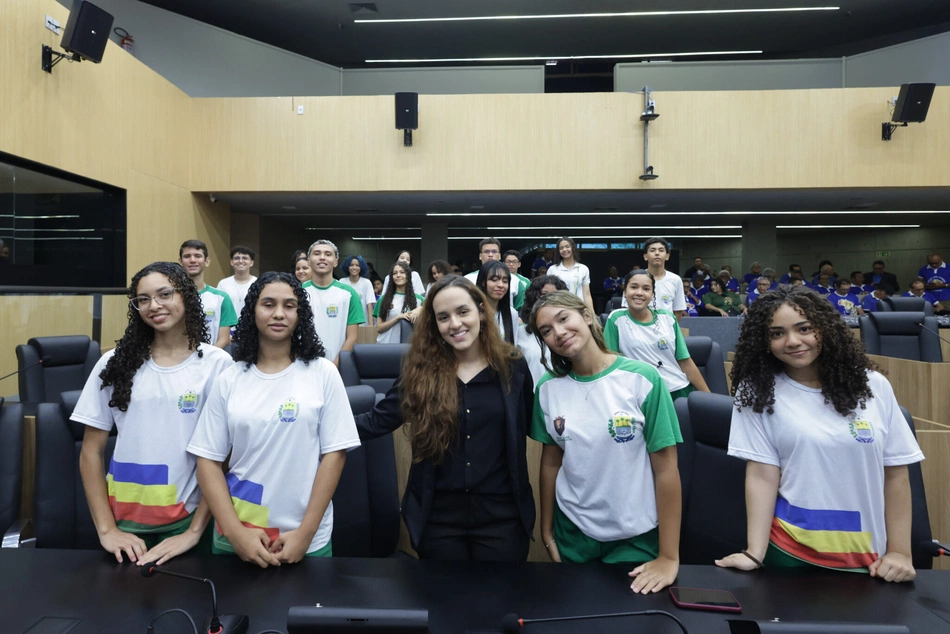 Alunos do Parlamento do Futuro