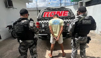 Suspeito conduzido