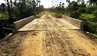 Obra realizada na zona Norte de Esperantina
