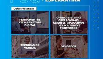 Senac abre inscrições para cursos gratuitos em Esperantina