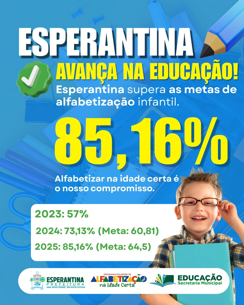 Esperantina avança na educação