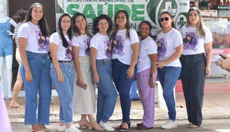 Secretaria de Saúde de Esperantina encerrou "Março Lilás" durante a IV Edição da Feira da Fartura
