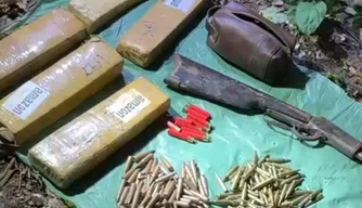 Materiais apreendidos durante ação conjunta no Maranhão
