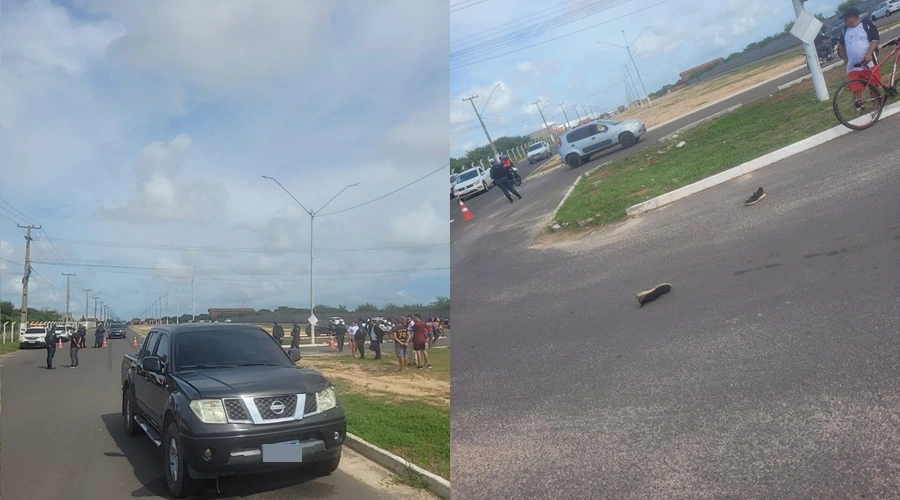Acidente registrado na Avenida São Sebastião em Parnaíba