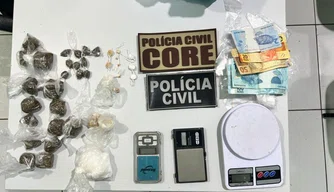 Operação policial prende quatro pessoas envolvidas com o tráfico de drogas em Elesbão Veloso