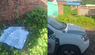 Corpo da mulher foi encontrado coberto por lençol