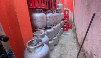 Botijões apreendidos