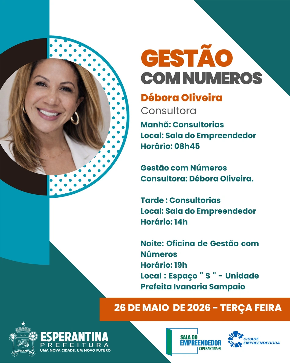 Prefeitura de Esperantina realiza a Semana do MEI 2026 com foco no fortalecimento do empreendedorismo