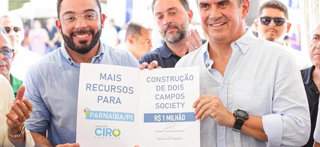 Ciro Nogueira garante R$ 4,8 milhões em pavimentação de várias ruas em Parnaíba