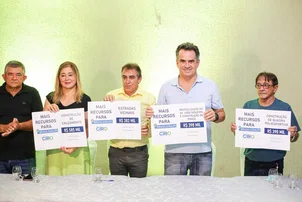 Brasileira inaugura obra e recebe em recursos anunciados por Ciro 