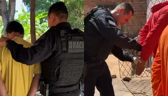 Operação integrada prende três suspeitos de tráfico de drogas em Altos