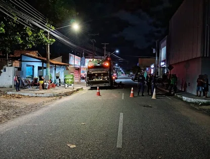 Motociclista fica gravemente ferido após colisão envolvendo caminhão e carro no Piauí
