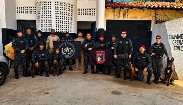 Integração entre forças de segurança fortalece atuação de cães farejadores em Teresina