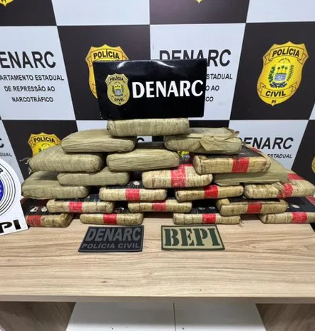 Polícias do Piauí apreendem 20 quilos de maconha em operação no Maranhão