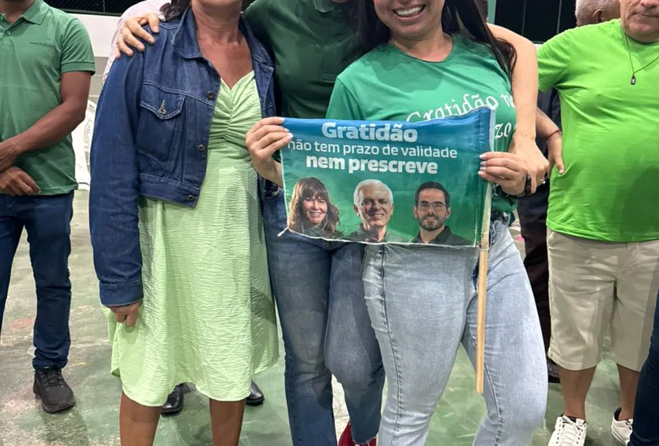 Ginásio Dídimo de Castro fica lotado durante lançamento das pré-candidaturas de Themistocles Filho e Marco