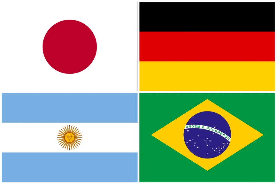 Seleções confirmadas na segunda fase