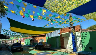 Rua da Copa do bairro Dirceu I