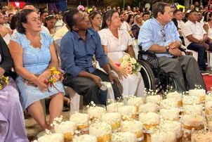 TJ reúne 134 casais para oficializar união no Casamento Comunitário 