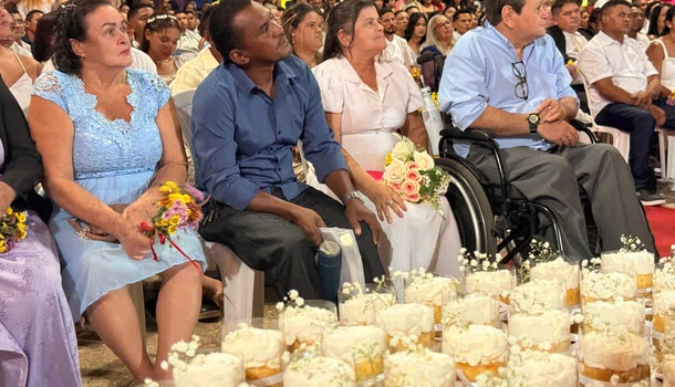 Tribunal de Justiça reúne 134 casais para oficializar união no Casamento Comunitário em Teresina