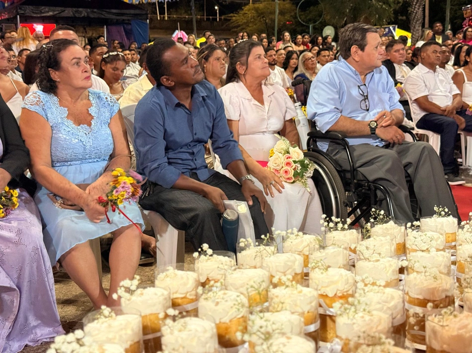 Tribunal de Justiça reúne 134 casais para oficializar união no Casamento Comunitário em Teresina