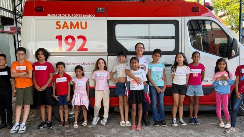Samu realiza formatura de crianças que concluíram o Projeto Samuzinho em Teresina