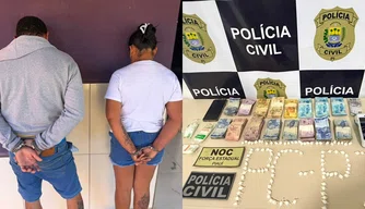 Casal suspeito de tráfico de drogas é preso durante operação na zona rural de Batalha