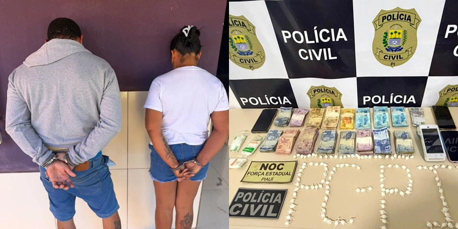 Casal suspeito de tráfico de drogas é preso durante operação na zona rural de Batalha