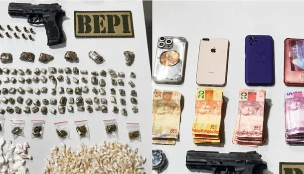 Polícia Militar apreende materiais ilícitos com adolescentes em Altos