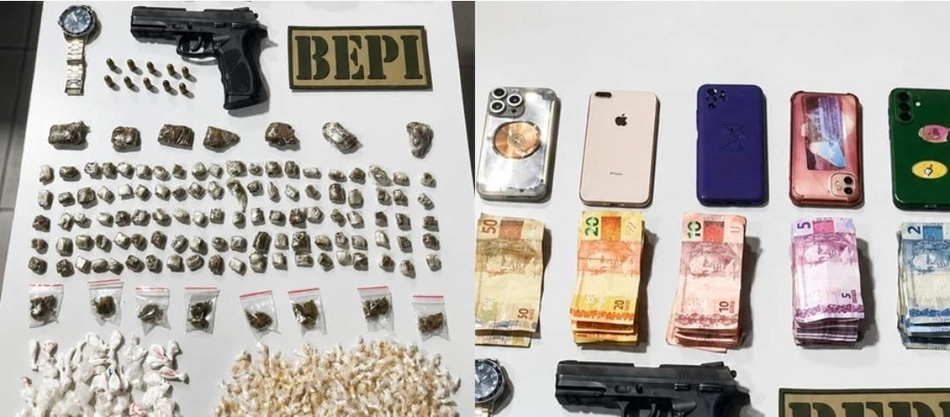 Polícia Militar apreende materiais ilícitos com adolescentes em Altos