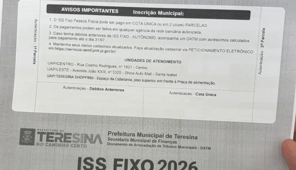 Secretaria de Finanças reforça prazo para pagamento do ISS Autônomo até 31 de julho