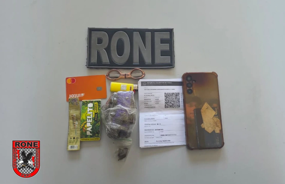 Materiais apreendidos