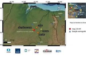 Caxias no Maranhão registra tremor de terra de magnitude 2,8 