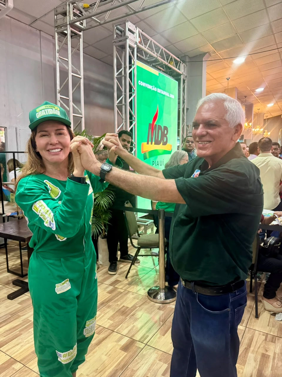 Convenção confirma candidaturas de Themístocles Filho e Marcos Aurélio durante ato político em Teresina