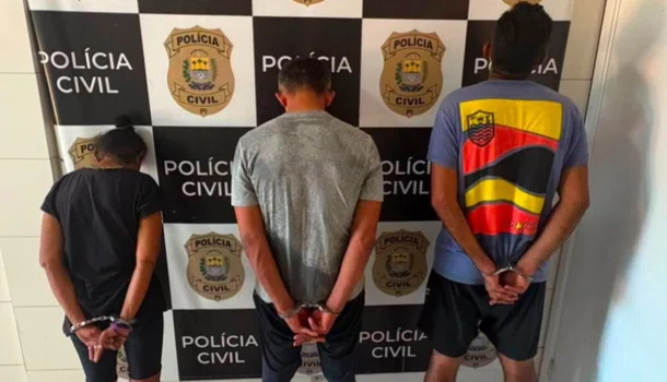 Polícia Civil prende três pessoas e apreende 281 pedras de crack em Teresina