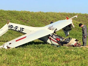 GPS vai ajudar nas investigações de acidente em aeroclube de Bebedouro, SP(Imagem:Reprodução EPTV)