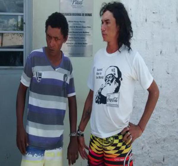 Acusados presos.(Imagem:Reprodu&ccedil;&atilde;o)
