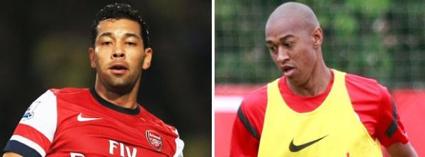 André Santos, do Arsenal, e Fabrício, do Inter: alvos do Tricolor ((Imagem:Reprodução)