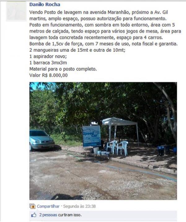 An&uacute;ncio(Imagem:Reprodu&ccedil;&atilde;o / Facebook)