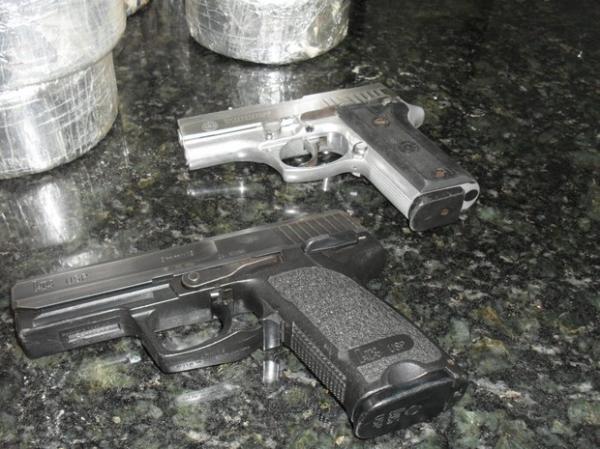 Armas apreendidas pela Polícia Federal em Teresina(Imagem:Reprodução)