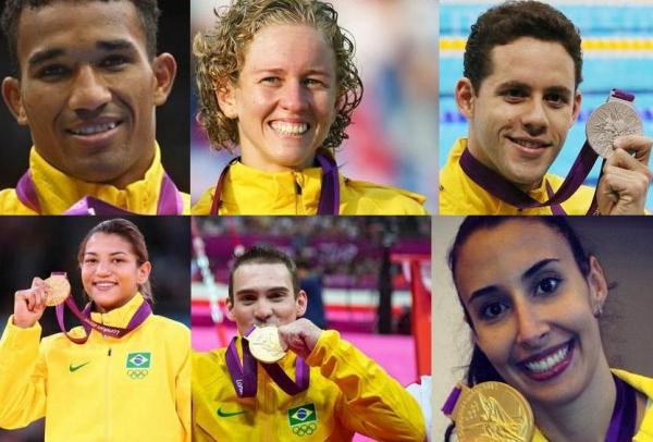 Atletas que concorrem ao Prêmio Brasil Olímpico em 2012(Imagem:Divulgação)