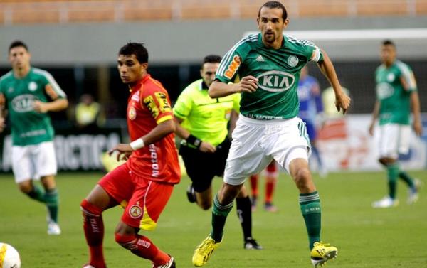 Barcos, na partida do Palmeiras contra o Atl&eacute;tico Sorocaba(Imagem:Reprodu&ccedil;&atilde;o)