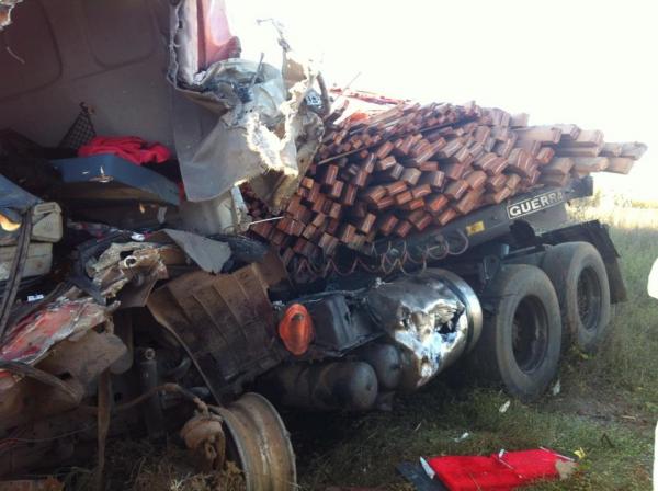 Caminhão carregado de madeira(Imagem:Reprodução)