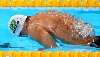 Cesar Cielo nada nos 50m borboleta no Mundial de Esportes Aquáticos
