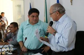 Cícero Magalhães com o prefeito Jesualdo Cavalcanti